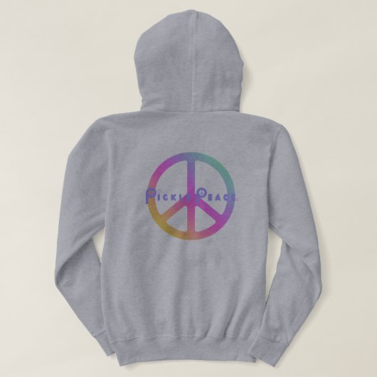 Pickle peace sweatshirt in pastels パーカ (デザイン裏面)