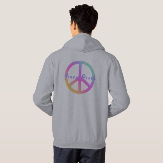 Pickle peace sweatshirt in pastels パーカ (裏面フル)