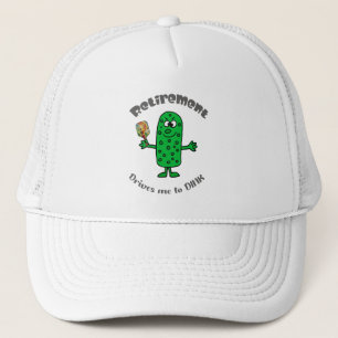 Pickle PickleBallおもしろい Player Retiave Cartoon キャップ
