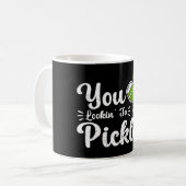 Pickle Pickleball Playerを探おもしろいす コーヒーマグカップ (正面左)