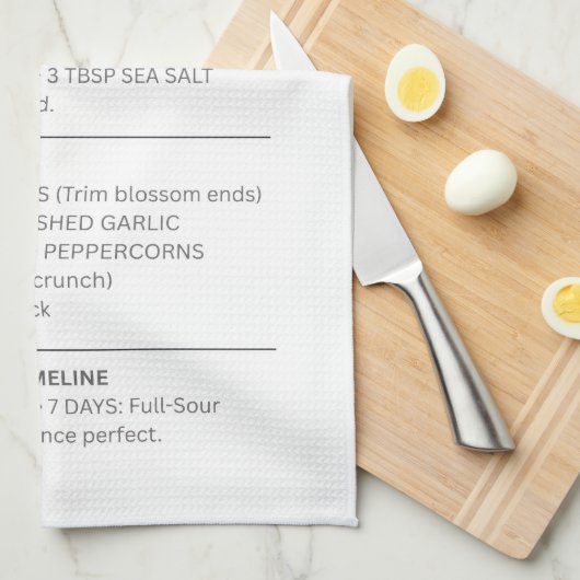 Pickle Recipe - Kitchen towel キッチンタオル (四つ折り)