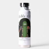 Pickle Rick – 私は科学者の引用文グラフィック ウォーターボトル (左面)