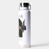 Pickle Rick – 私は科学者の引用文グラフィック ウォーターボトル (背面)