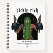 Pickle Rick – 私は科学者の引用文グラフィック ノートブック (正面)