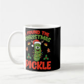 Pickle Santa Hatクリスマスライト – 私はクリスマスを見つけた コーヒーマグカップ (左)