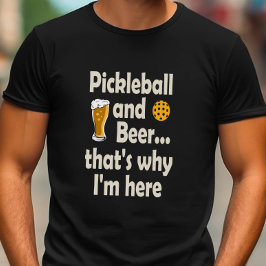 PickleballおもしろいとBeer That I's Here トライブレンドＴシャツ