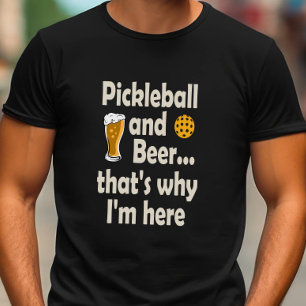 PickleballおもしろいとBeer That I's Here トライブレンドＴシャツ