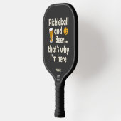 PickleballおもしろいとBeer That I's Here ピックルボールラケット (左)