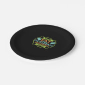 Pickleballでコートをエース ペーパープレート (アングル)