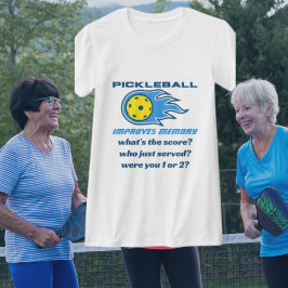 PickleballでメモリおもしろいTシャツを改善 Tシャツ