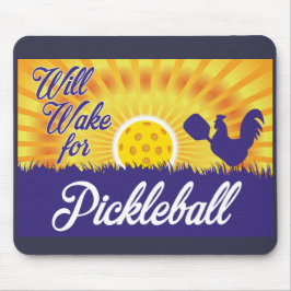"Pickleballのために"のマウスパッド目覚めます マウスパッド