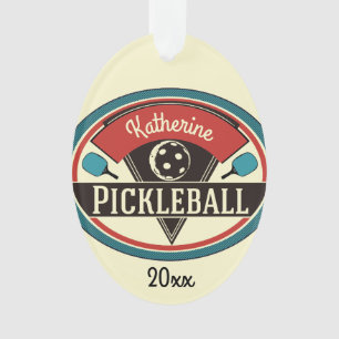 Pickleballのオーナメント-ヴィンテージのデザイン オーナメント