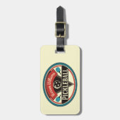 Pickleballのギアのバッグのラベル-ヴィンテージのデザイン ラゲッジタグ (正面縦)