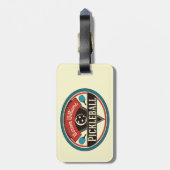 Pickleballのギアのバッグのラベル-ヴィンテージのデザイン ラゲッジタグ (裏面縦)