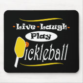 Pickleballのギフトの生きている笑いの演劇のピクルスの球 マウスパッド (正面)