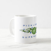 Pickleballのスーパースターのコーヒー・マグ コーヒーマグカップ (正面左)