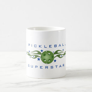 Pickleballのスーパースターのコーヒー・マグ コーヒーマグカップ