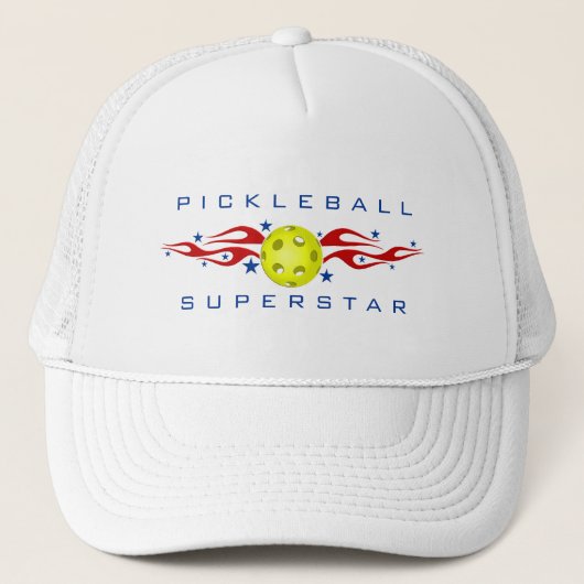 Pickleballのスーパースターの帽子 キャップ (正面)