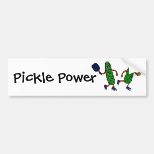 Pickleballのピクルス力のバンパーステッカーによって バンパーステッカー