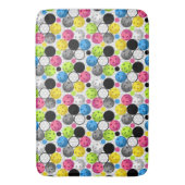 Pickleballのプリント バスマット (正面縦)