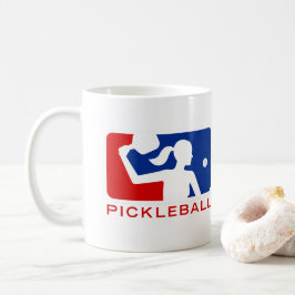 Pickleballのマグ: メジャーリーグの女性(赤くか青) コーヒーマグカップ