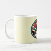 Pickleballのマグ-ヴィンテージのデザイン コーヒーマグカップ (左)