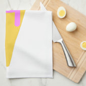 Pickleballの夏のアイスクリームコーンはタオルを遊ばします キッチンタオル (四つ折り)