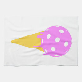 Pickleballの夏のアイスクリームコーンはタオルを遊ばします キッチンタオル