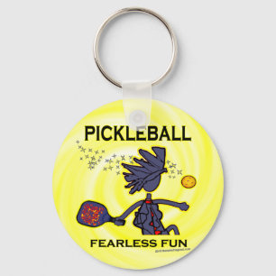 Pickleballの大胆不敵なおもしろい キーホルダー