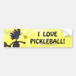 Pickleballの大胆不敵なおもしろい バンパーステッカー