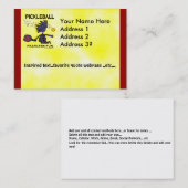 Pickleballの大胆不敵なおもしろい 名刺 (正面/裏面)