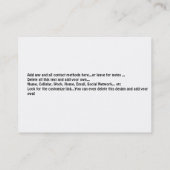 Pickleballの大胆不敵なおもしろい 名刺 (裏面)