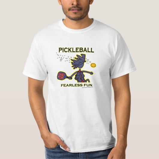 Pickleballの大胆不敵なおもしろい Tシャツ (正面)