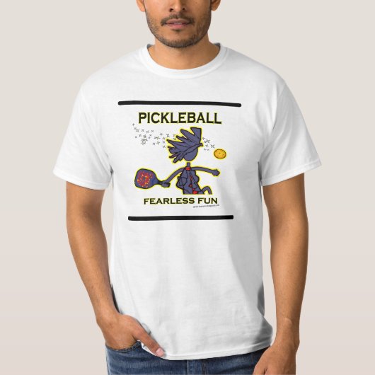 Pickleballの大胆不敵なおもしろい Tシャツ (正面)