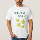 Pickleballの忍者 Tシャツ (正面)