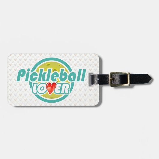 Pickleballの恋人2&2Bの荷物は選択に付けます ラゲッジタグ (正面横)
