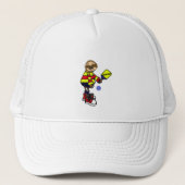 Pickleballの漫画を遊ぶおもしろいな怠惰 キャップ (正面)