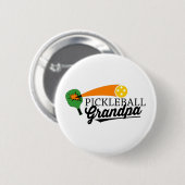 Pickleballの祖父 缶バッジ (正面&裏面)