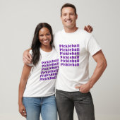 pickleballの繰り返しpurple.png tシャツ (ユニセックス)