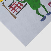 Pickleballの芸術のデザインを遊ぶおもしろいなピクルス 薄葉紙 (詳細)