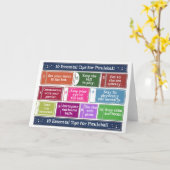 Pickleballの10の重要なヒント カード (黄色い花)