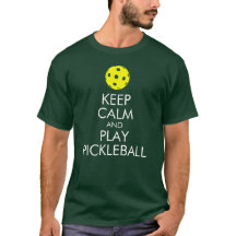 PickleballのTシャツ: Pickleball穏やか、演劇保って下さい