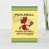 Pickleballは他とよく漕ぎます カード (正面)