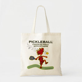 Pickleballは他とよく漕ぎます トートバッグ