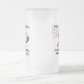 Pickleballは他とよく漕ぎます フロストグラスビールジョッキ (中央)