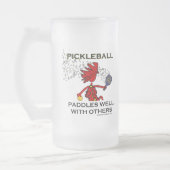 Pickleballは他とよく漕ぎます フロストグラスビールジョッキ (左)