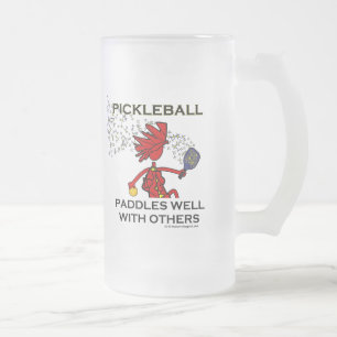 Pickleballは他とよく漕ぎます フロストグラスビールジョッキ