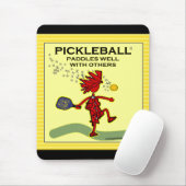 Pickleballは他とよく漕ぎます マウスパッド (マウス)