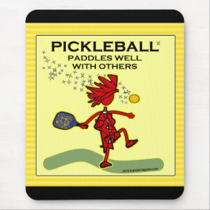 Pickleballは他とよく漕ぎます マウスパッド
