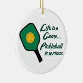 Pickleballは深刻 セラミックオーナメント (右)
